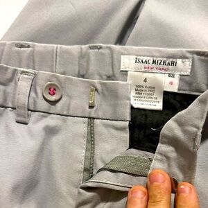 Boys Isaac Mizrahi suit light gray perfect condition